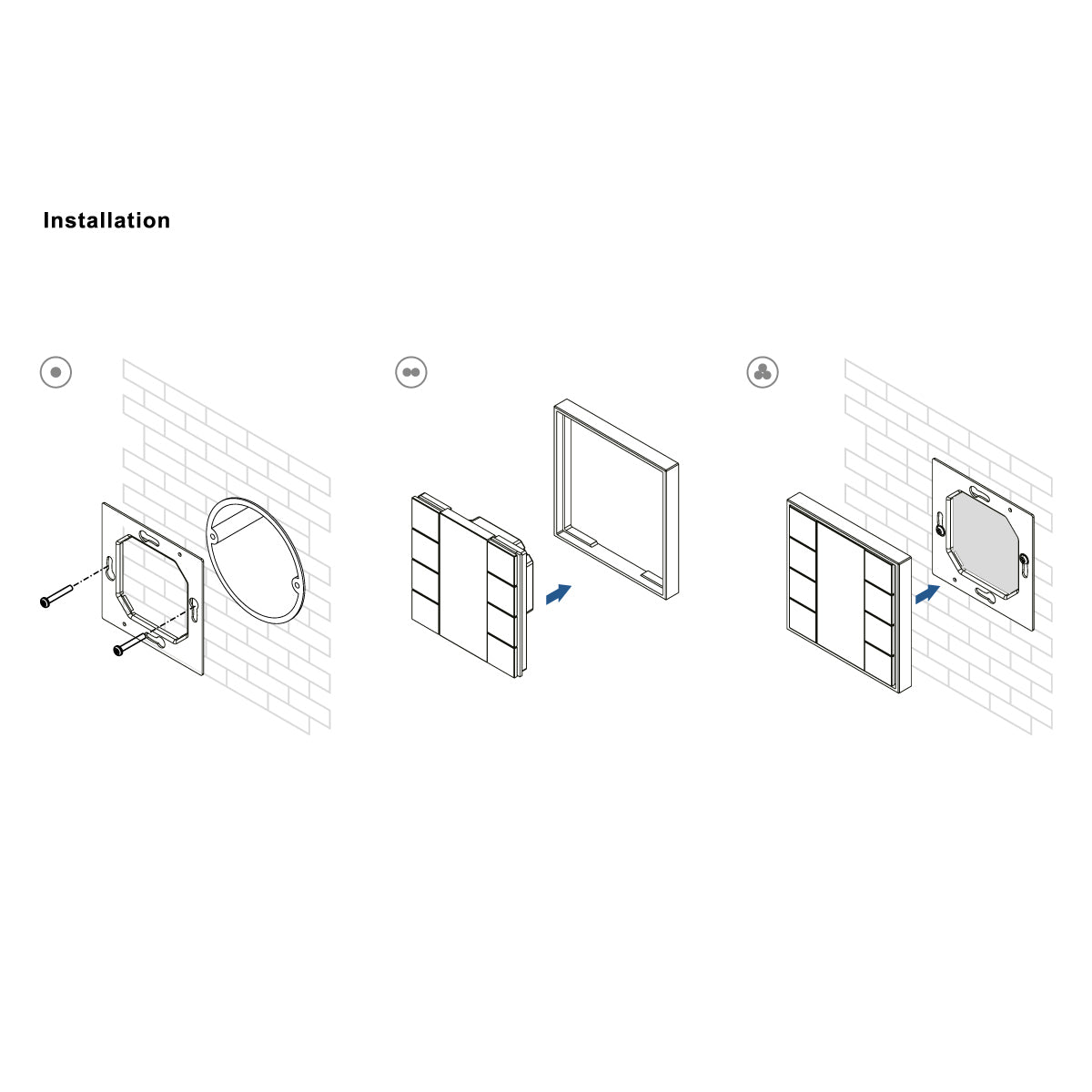 DALI-2 wall switch - 2 programmable keys - DALI bus – Barcelona Led