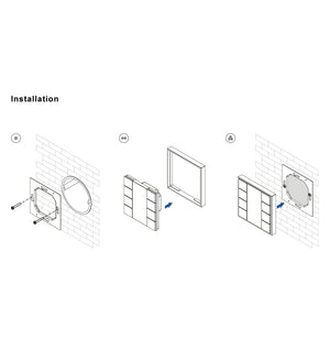Interruptor de pared DALI-2 - 4 teclas programables - Bus DALI (1)