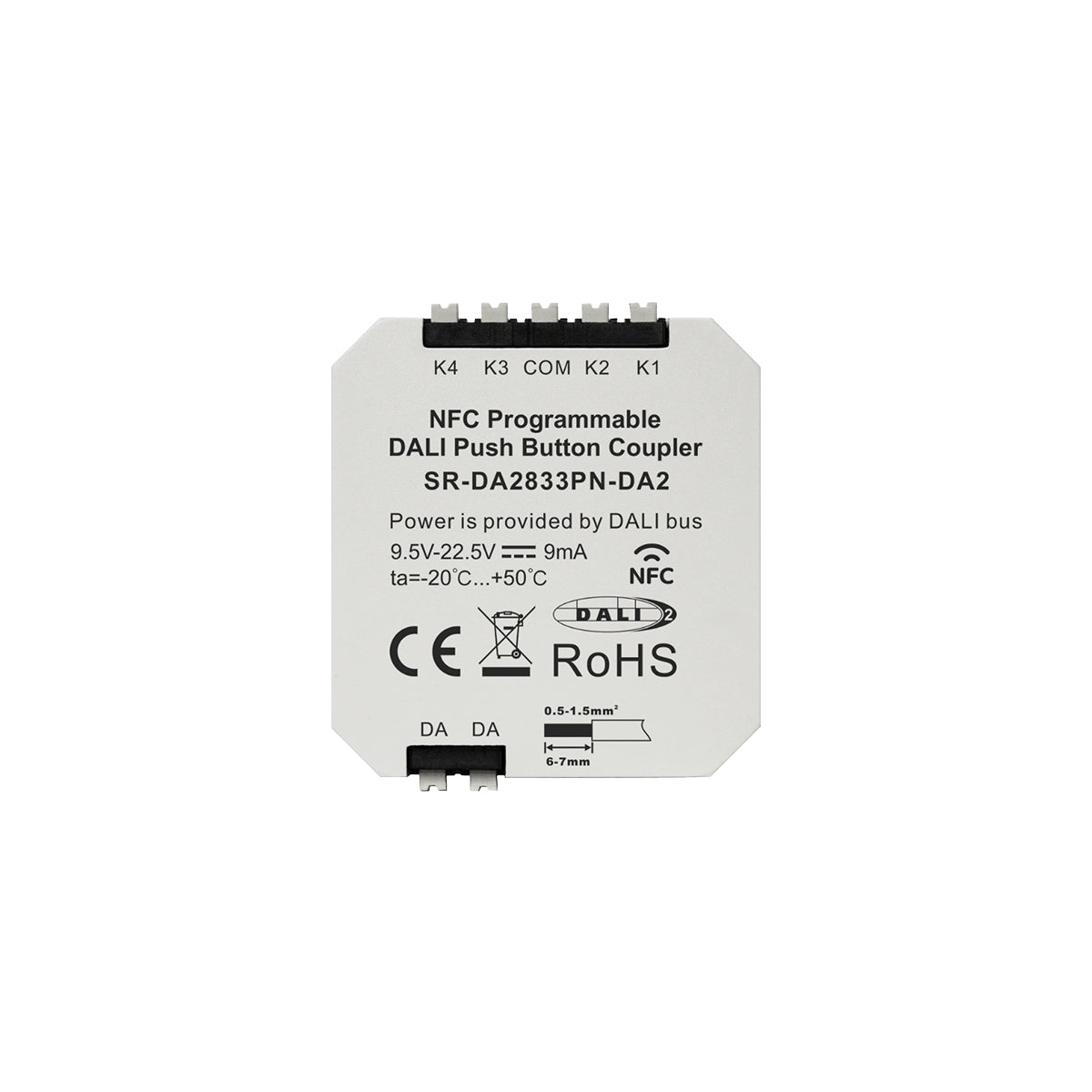 Acoplador DALI-2 - NFC programable - 4 pulsadores