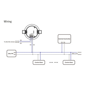 Sensor PIR DALI-2 empotrable - Sensor movimiento + luz - DALI Bus - 130° (2)