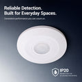 Sensor PIR de movimiento - Superficie - 1000W - 360° - IP20 4
