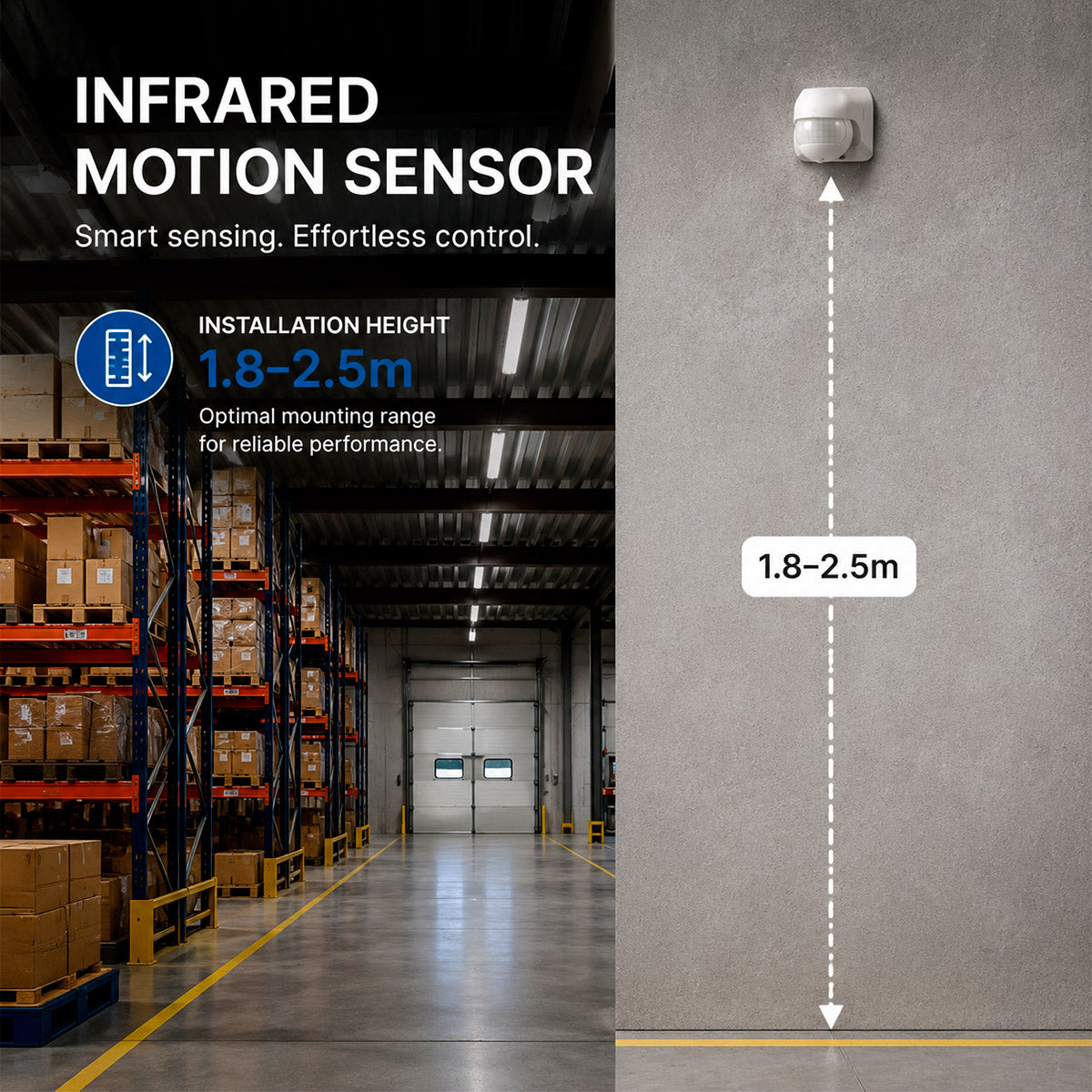 Sensor de movimiento PIR de pared - 180º - 400W - IP44 (3)