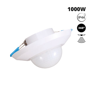 Sensor de movimiento PIR - 2 en 1 - 360º - 1000W - IP44