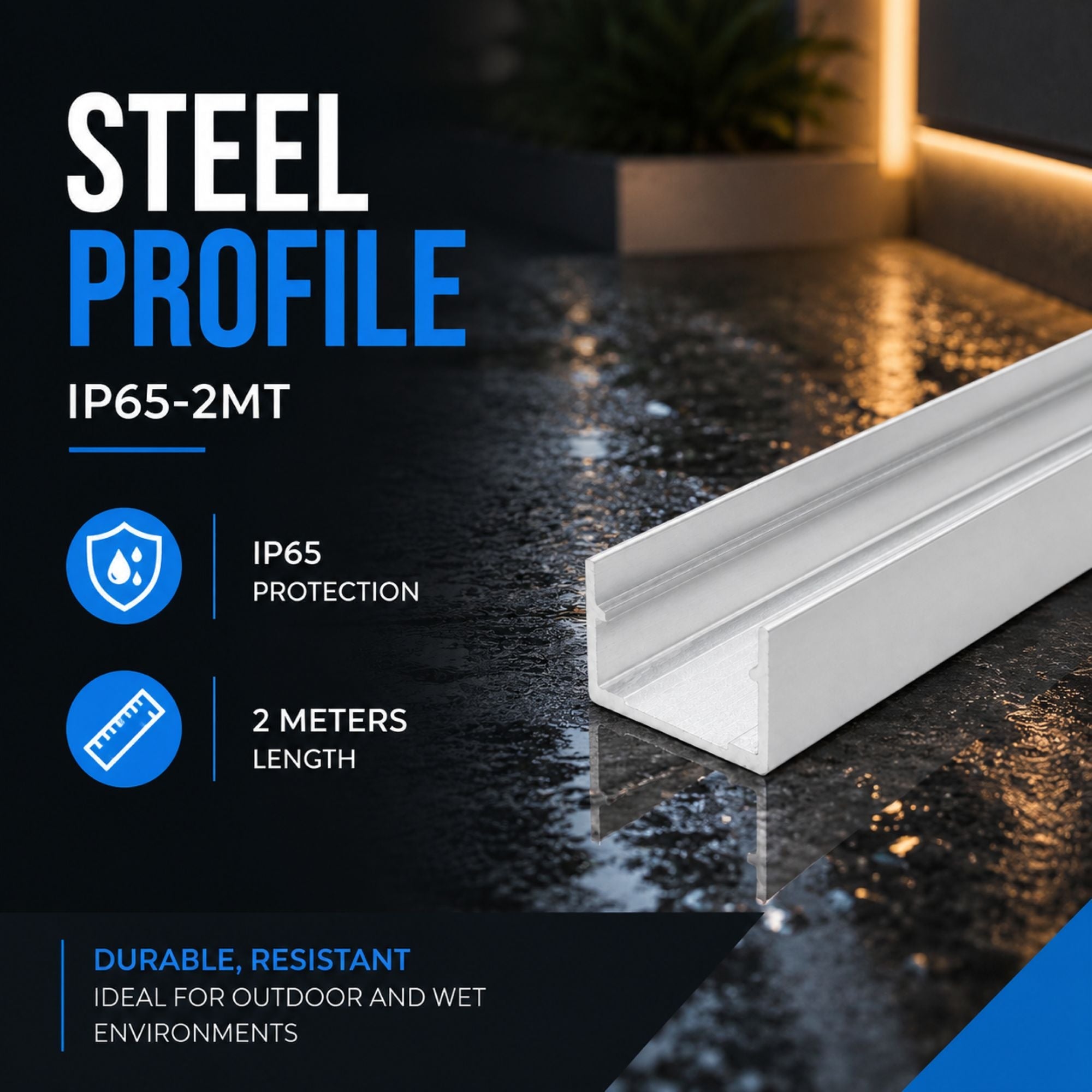 Perfil de acero 16x16 mm para fundas de silicona - 2 metros (5)