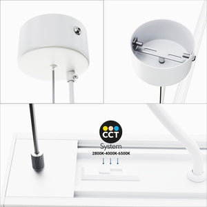 Lámpara lineal LED DOB CCT - 60W - 180cm - 120lm/W - PVC - Suspensión (10)