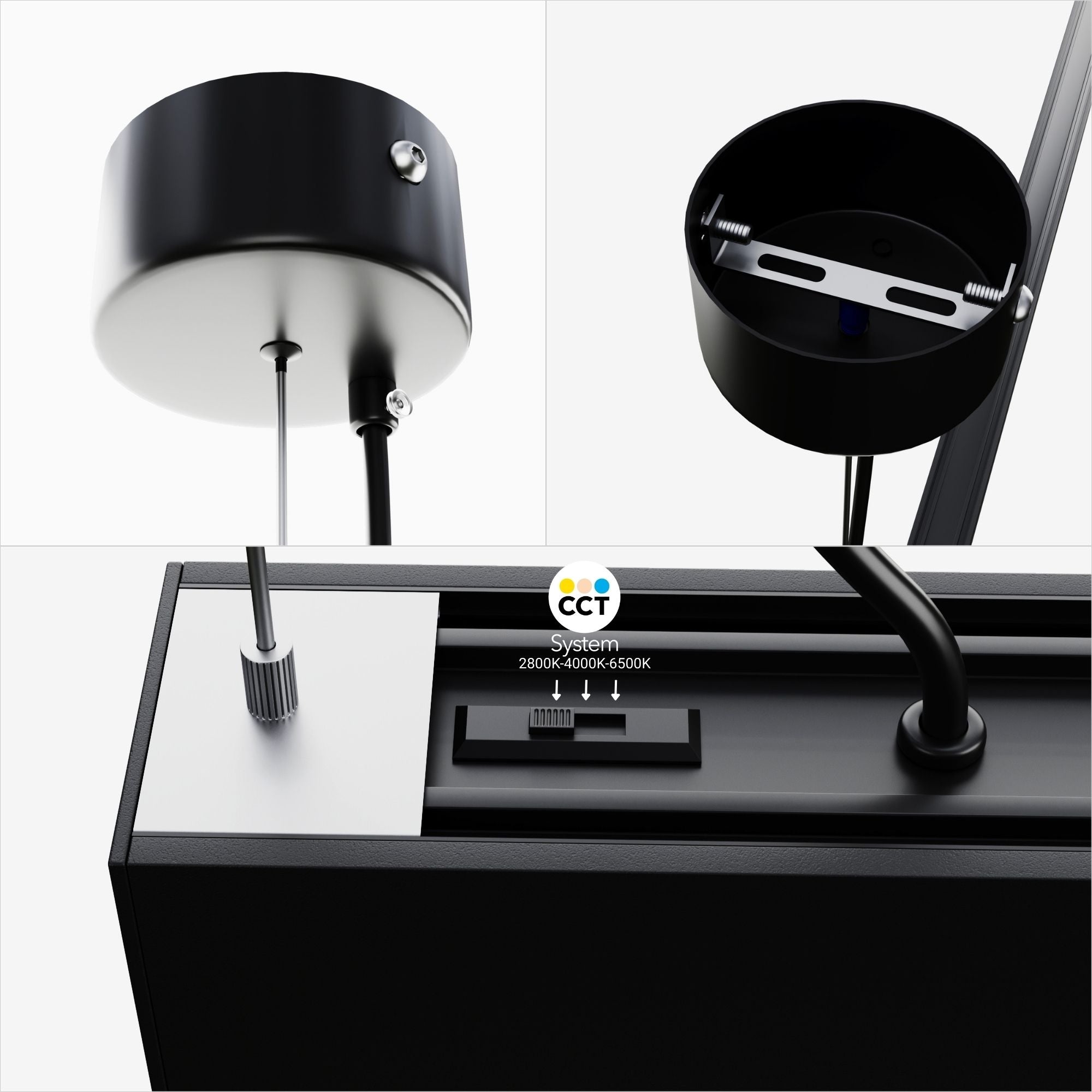 Lámpara lineal LED DOB CCT - 60W - 180cm - 120lm/W - PVC - Suspensión (17)