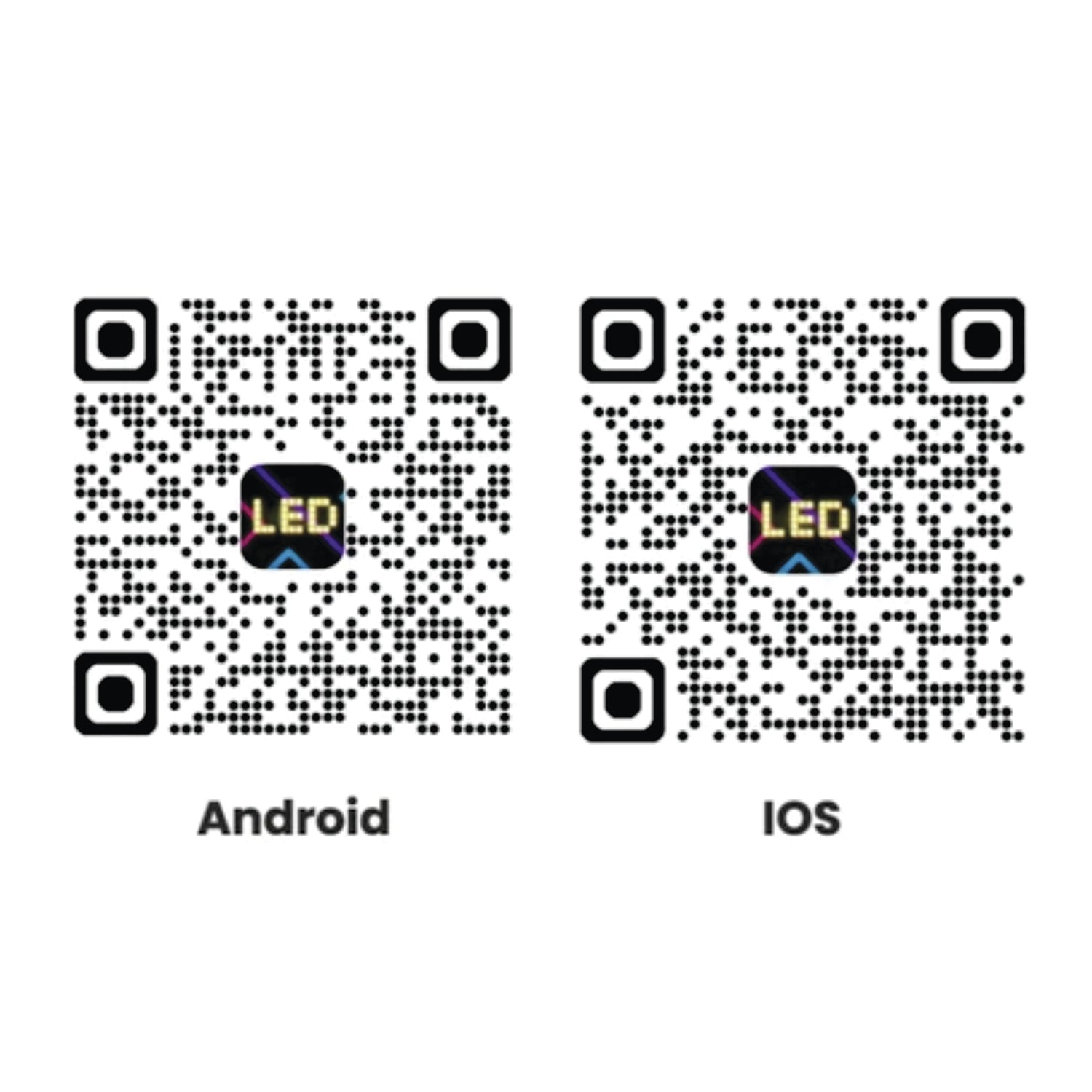 Display LED flexible doble - 12 x 59,5 cm - USB + Bluetooth + mando a distancia (15)