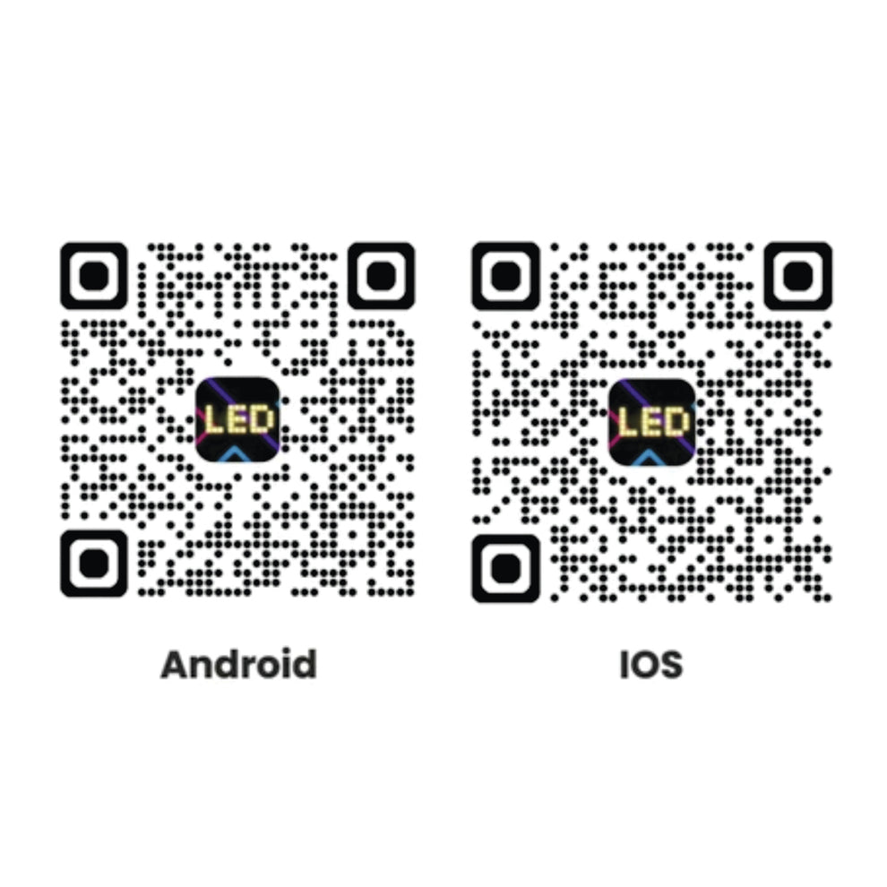 Programmable flexible LED display - 78 x 20 cm - USB + Bluetooth ...