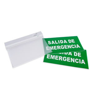 Luz de emergencia permanente con cartel "SALIDA DE EMERGENCIA" - Empotrable (2)