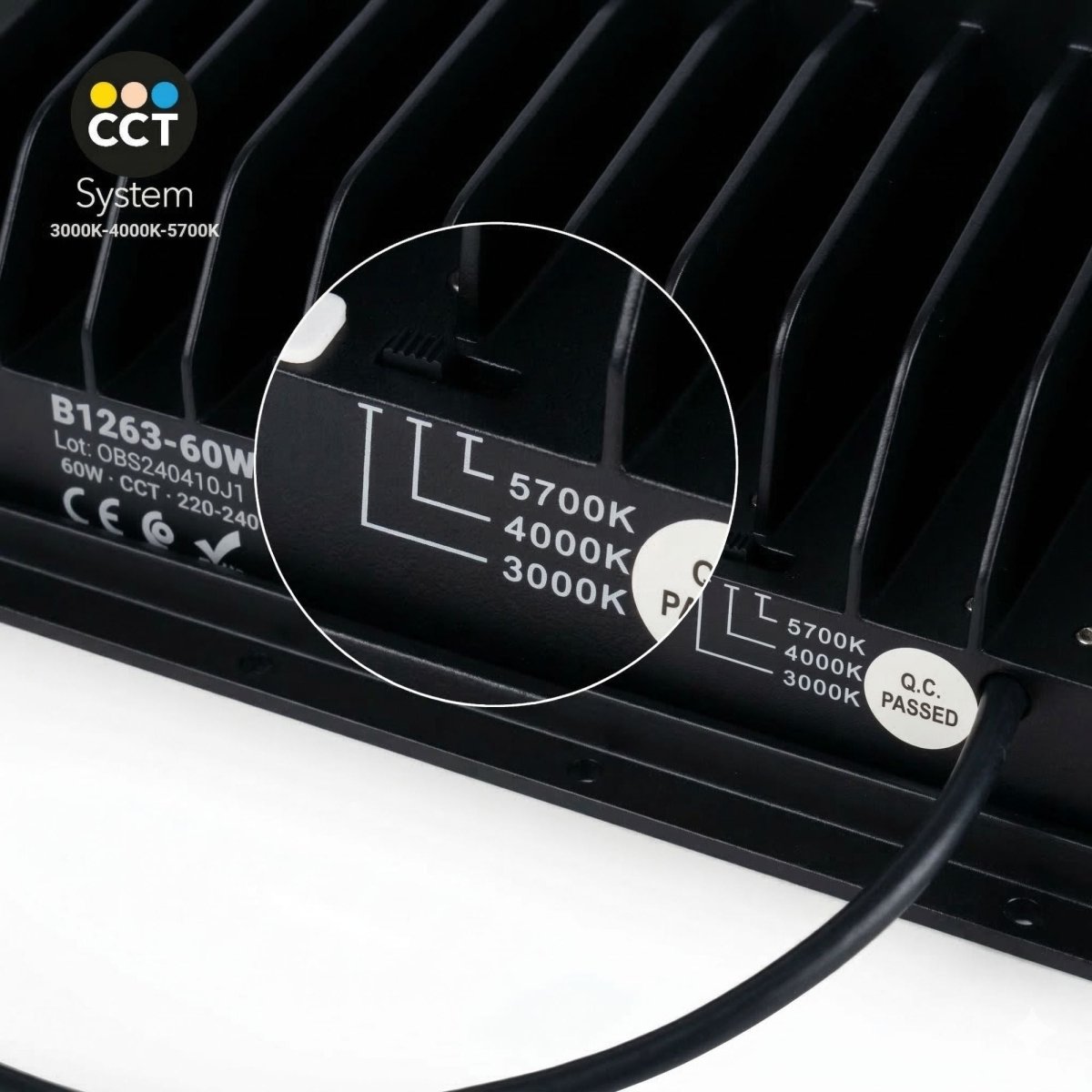 Downlight LED rectangular orientable CCT 60W - 100° Driver LIFUD - Barcelona Led-