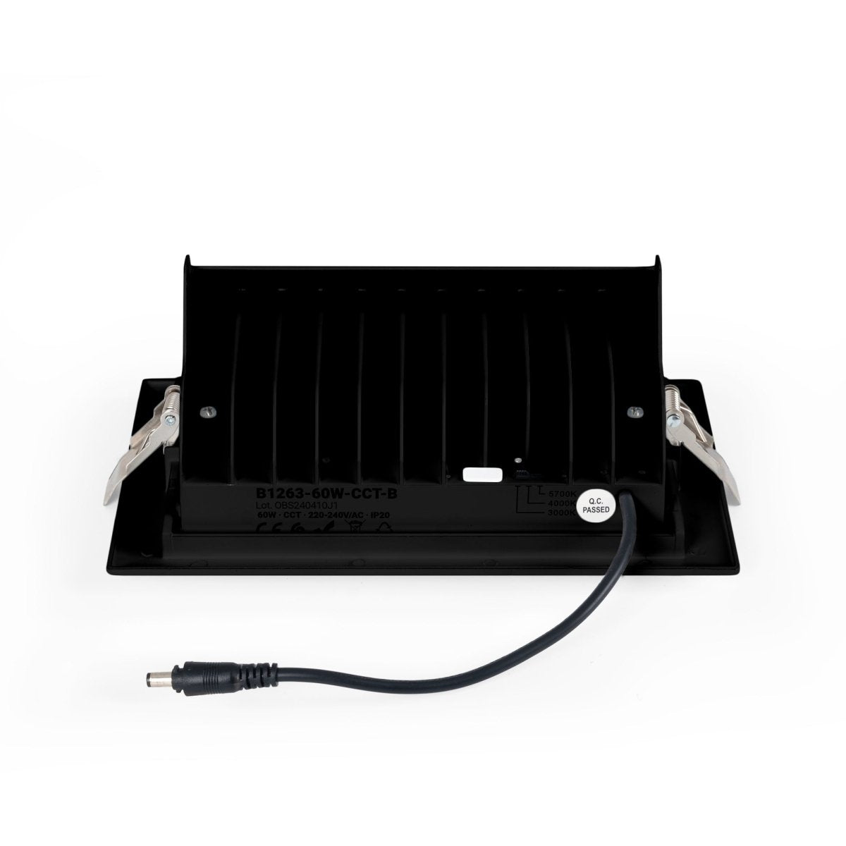 Downlight LED rectangular orientable CCT 38W - Blanco - 120° Driver LIFUD - Barcelona Led-