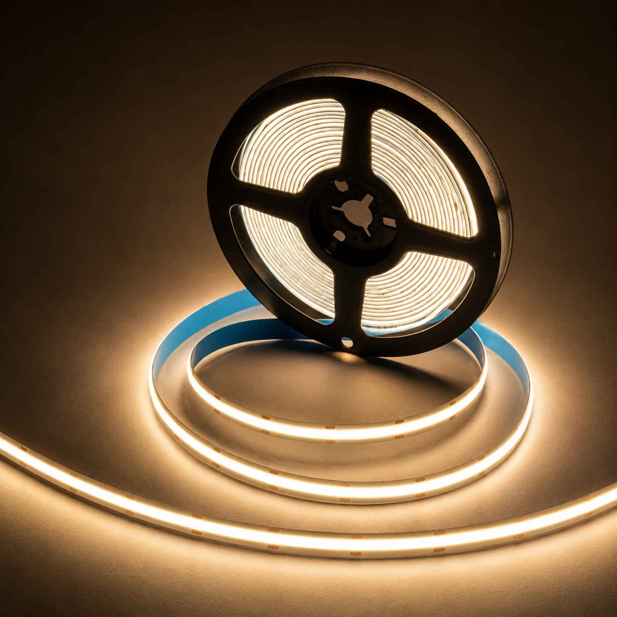 Tira LED COB 24V DC - 12W/m - 8mm - IP20 - Rollo de 5 metros - Corte cada 4,5 cm (2)