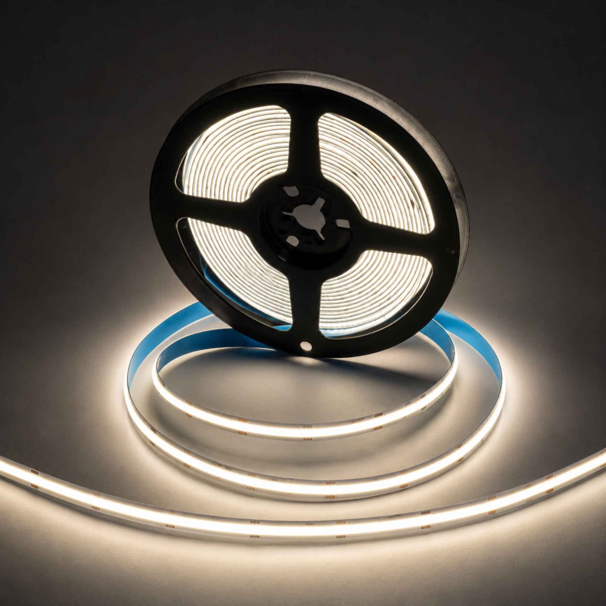 Tira LED COB 24V DC - 12W/m - 8mm - IP20 - Rollo de 5 metros - Corte cada 4,5 cm (1)