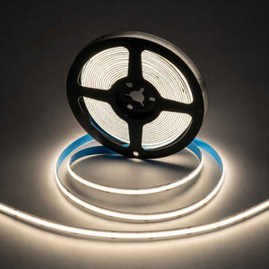 Tira LED COB 24V DC - 12W/m - 8mm - IP20 - Rollo de 5 metros - Corte cada 4,5 cm (1)