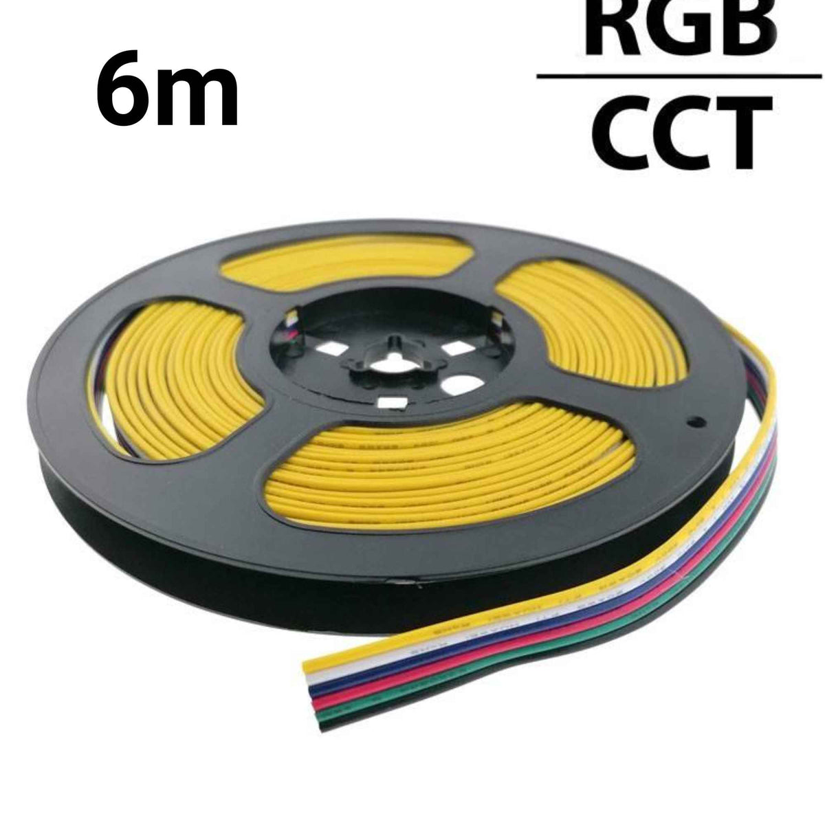 Cable conector para iluminación LED - Monocolor - RGB - CCT - RGBW - RGB+CCT - 12-24V - 6 metros (6)