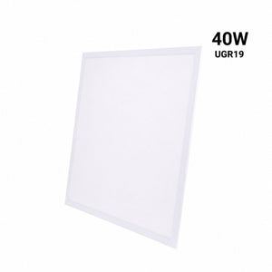 Panel LED empotrable Backlit 60x60cm - 40W - 100lm/W - Driver flicker free - UGR19 - IP40