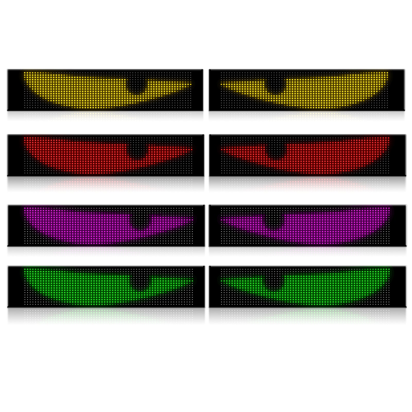 Display LED flexible doble - 12 x 59,5 cm - USB + Bluetooth + mando a distancia (9)