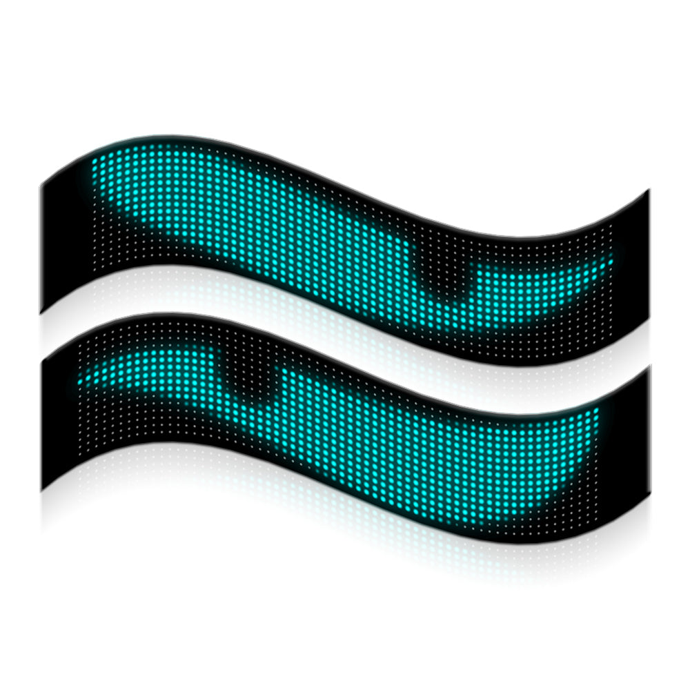 Display LED flexible doble - 12 x 59,5 cm - USB + Bluetooth + mando a distancia (14)