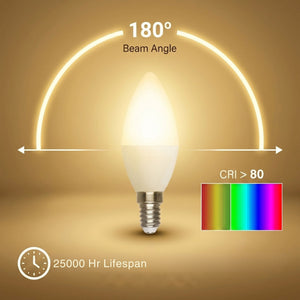 Bombilla vela LED E14 C37 4.5W — Opal | Disponible en luz cálida, neutra y fría (4)