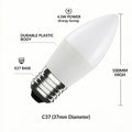 Bombilla vela LED E27 C37 4.5W — Opal | Disponible en luz cálida, neutra y fría 4