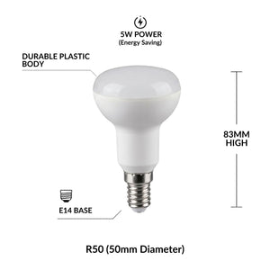 Bombilla LED reflectora - E14 R50 - 5W (4)