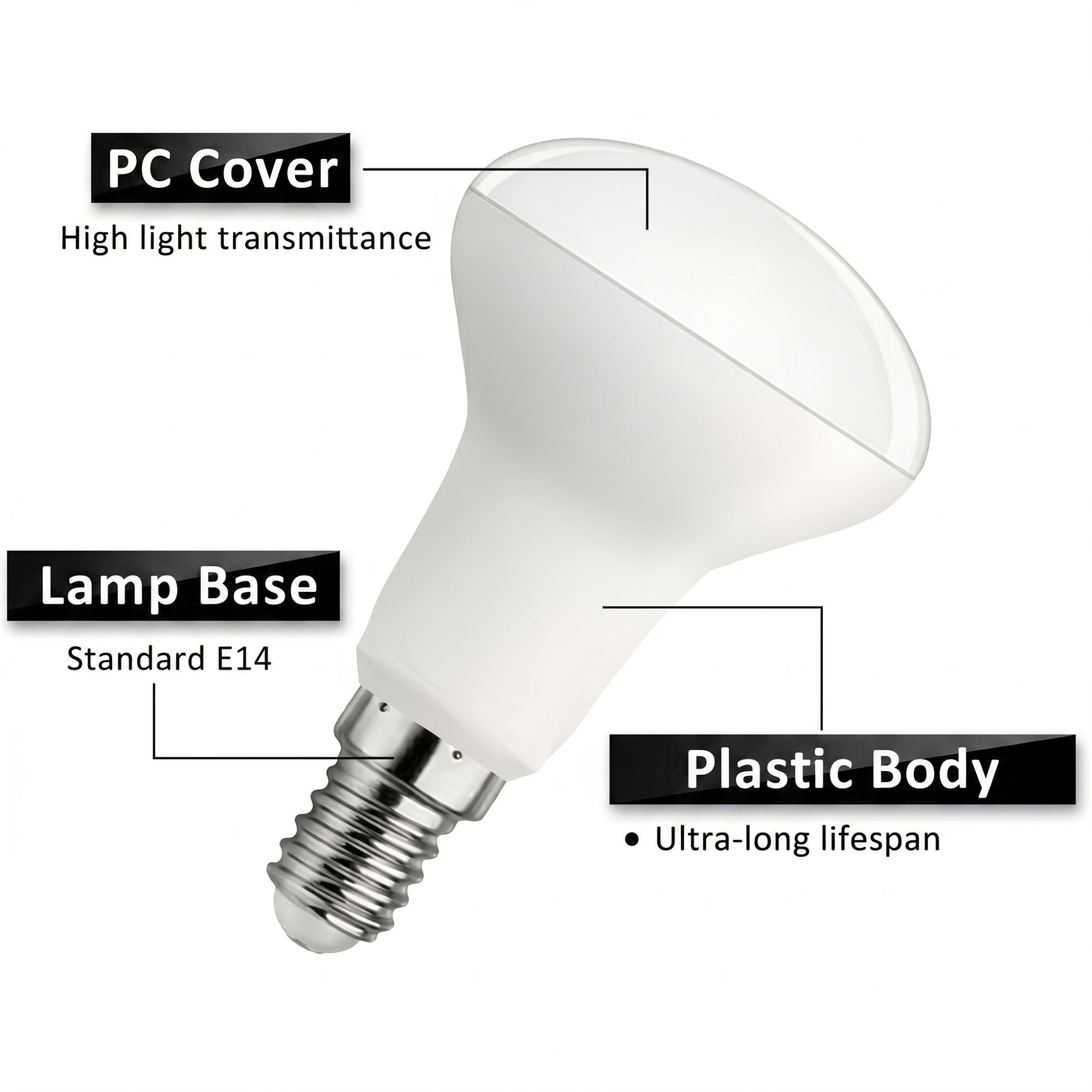 Bombilla LED reflectora - E14 R50 - 5W (2)