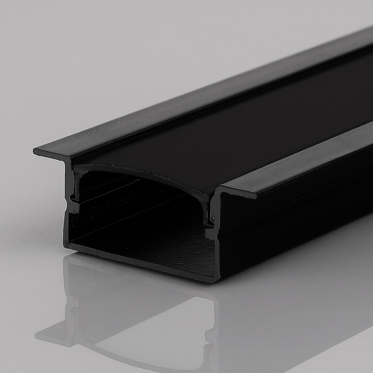 Perfil tira LED empotrable con difusor - 28x10mm - Tira LED ≤15mm - 2 metros - 0,6mm - Barcelona Led-Accesorios