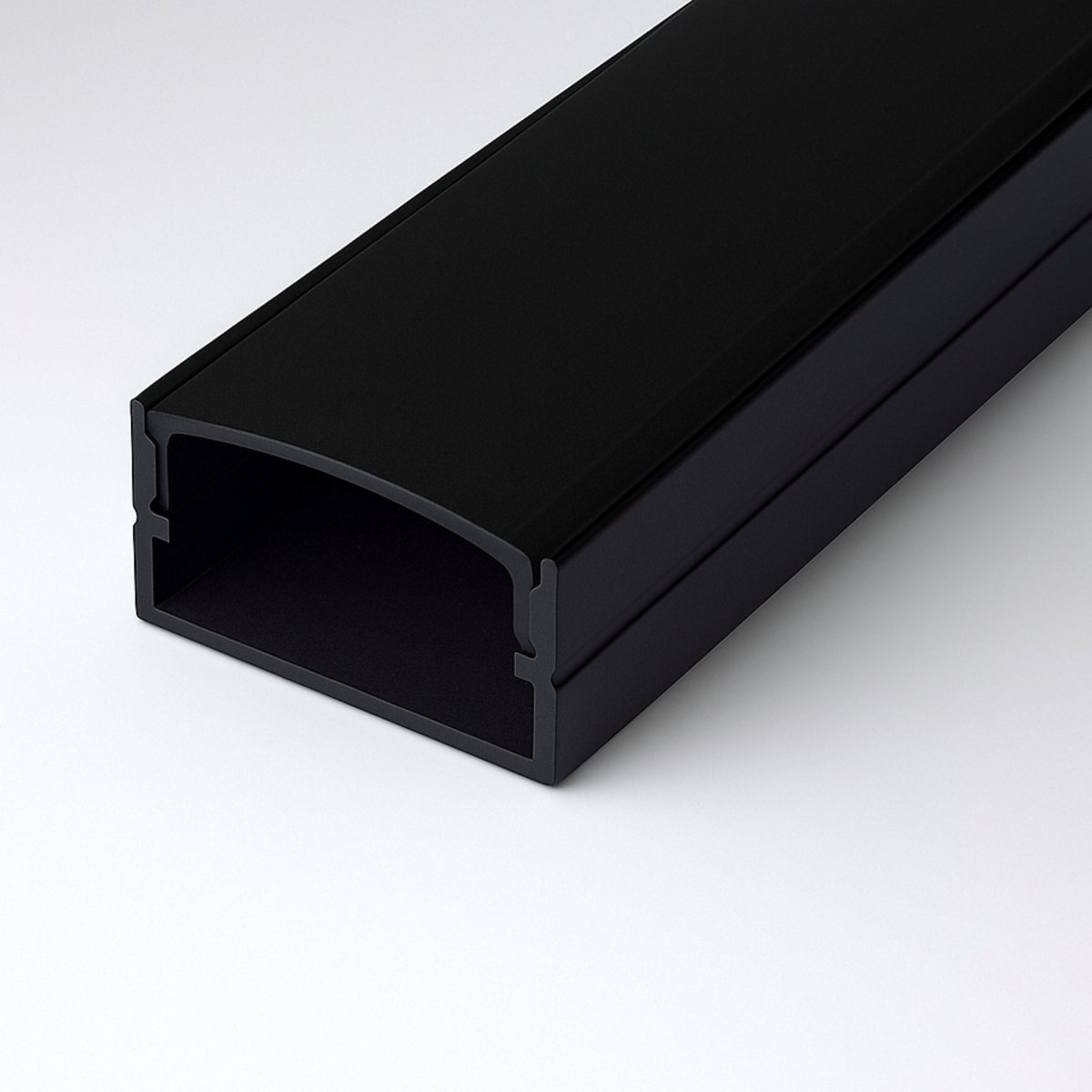 Perfil tira LED de superficie con difusor - 20x10mm - Tira LED ≤15mm - 2 metros - 0.65mm - 21g/m - Barcelona Led-Accesorios