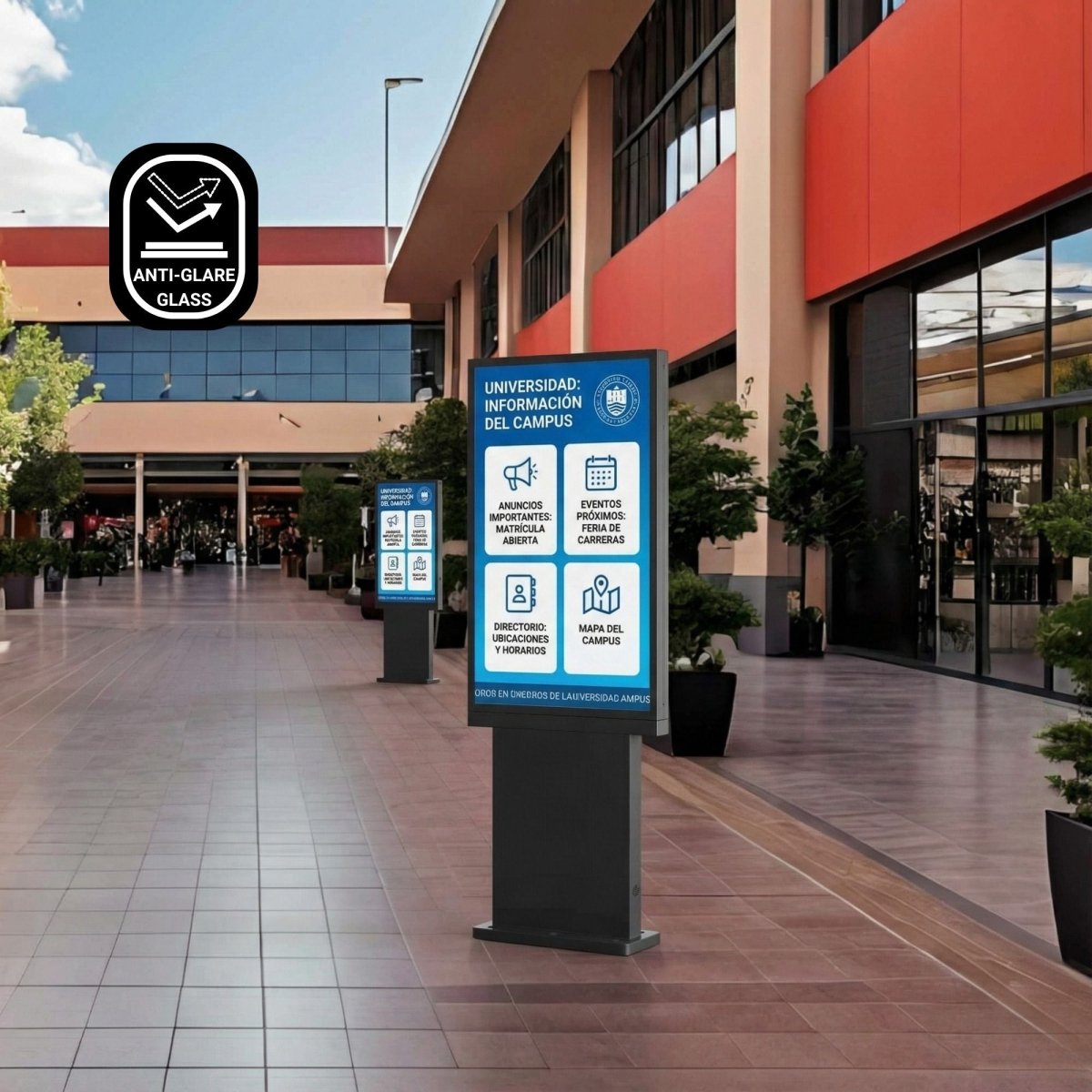Display Exterior 55" 4K - Cristal Anti-reflejo - Android 13 - 4GB+64GB - Outdoor - Barcelona Led-Signage