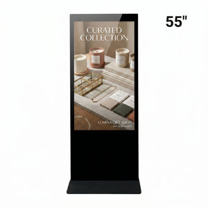 Tótem Publicitario Digital No Táctil 55" Full HD - Android 9 - Cartelería Vertical para Interior