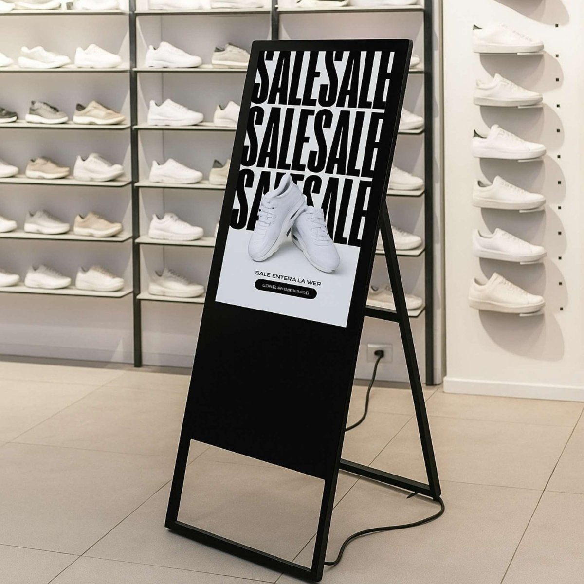 Display publicitario plegable LCD Full HD 32" - Android 13 - Indoor - Barcelona Led-