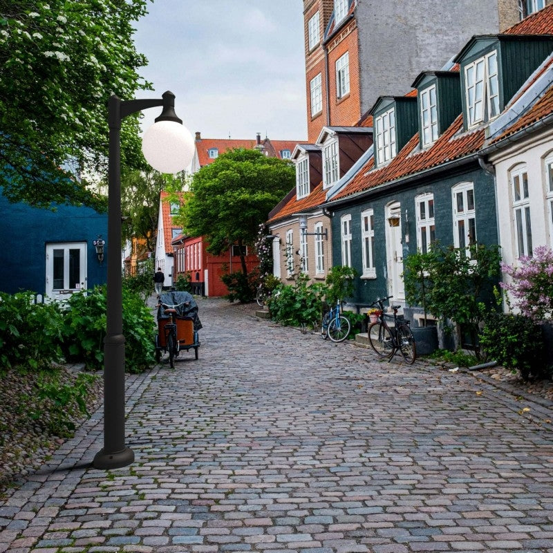 Poste de luz exterior "GLOBE 400 MODERN DOWN" Fumagalli - 4 opciones - E27 (3)