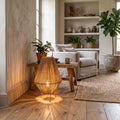 Rustic jute table lamp 