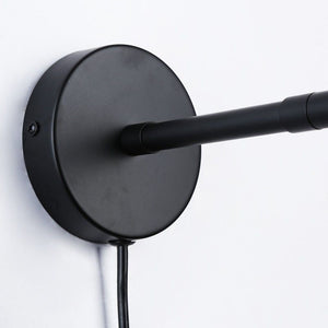 Aplique de pared escandinavo orientable 330° con interruptor y enchufe (13)