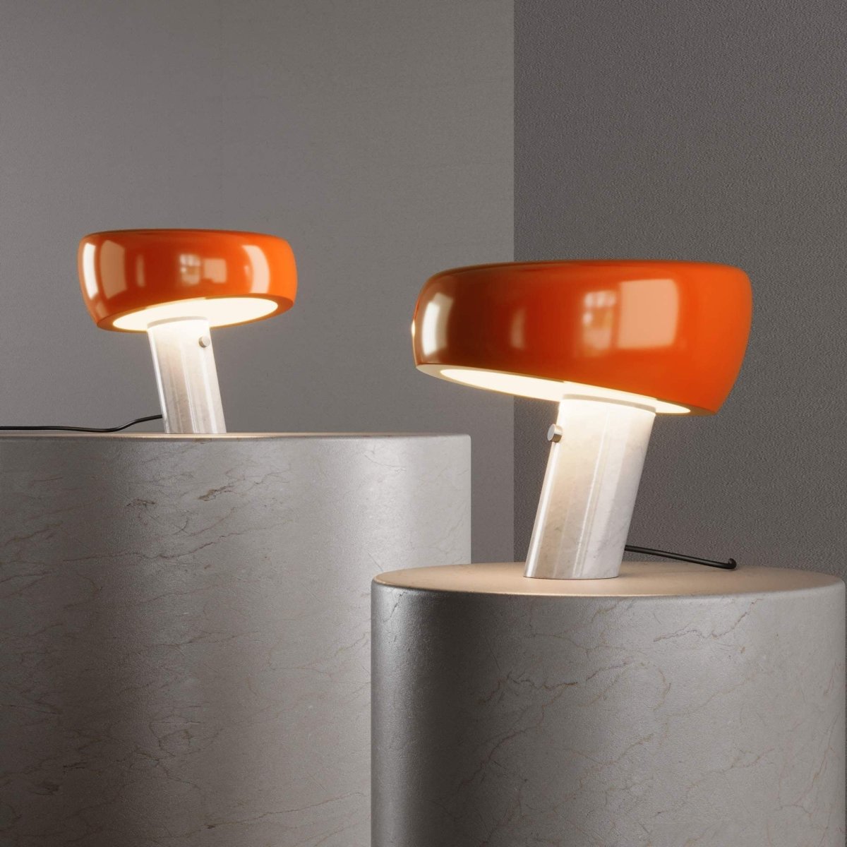 Lámpara de mesa "Flick" - Metal y mármol - E27 - Barcelona Led-