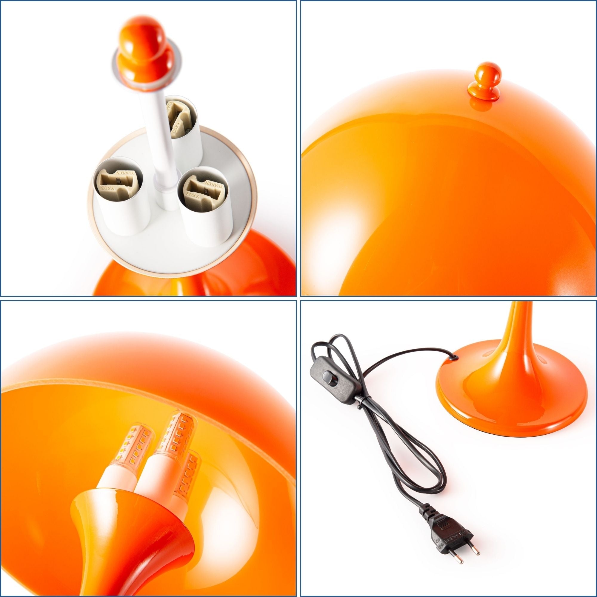 Lámpara de mesa de diseño "MART" - 3 x G9 (23)