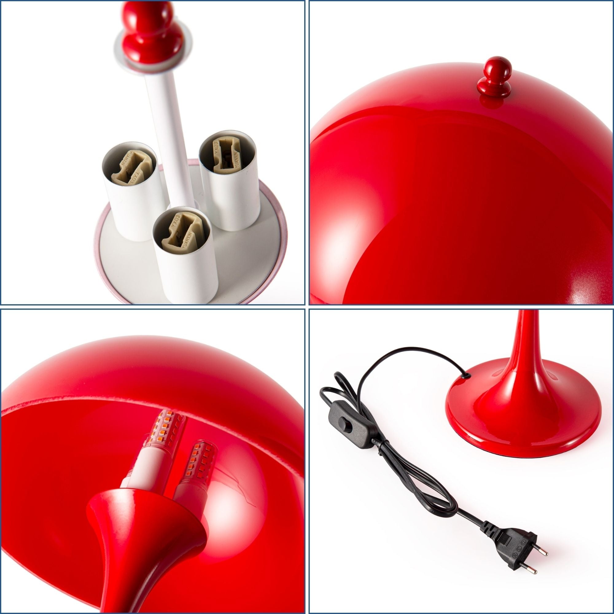 Lámpara de mesa de diseño "MART" - 3 x G9 (28)