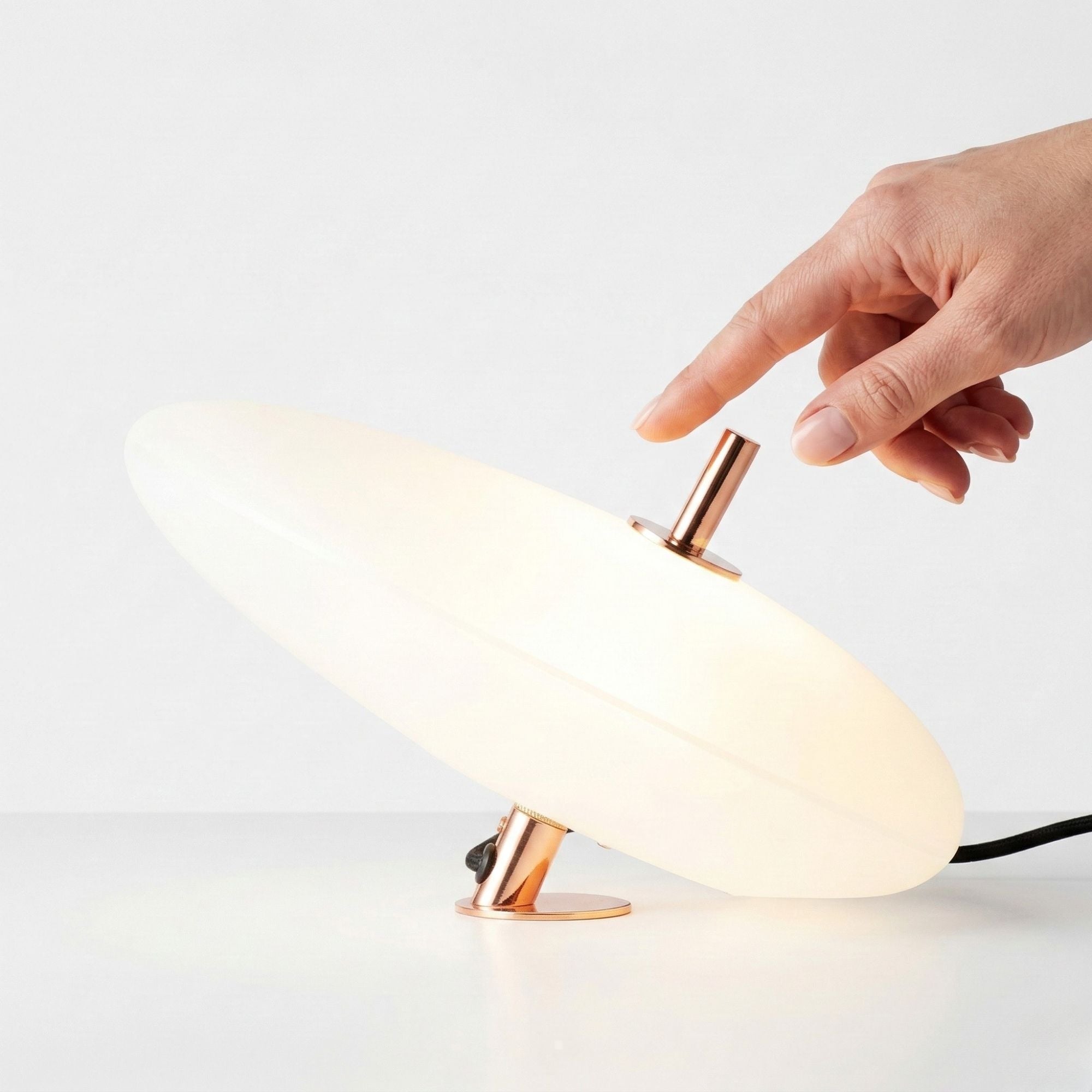 Lampara de mesa de policarbonato "PEBBLES" - Táctil - 6W (8)