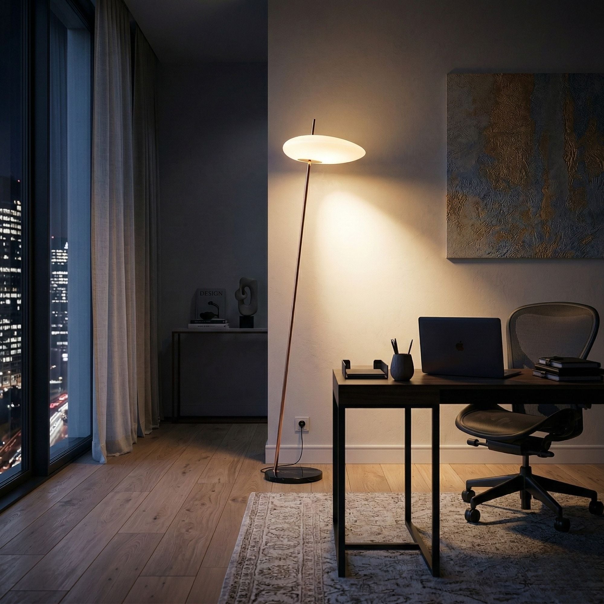 Lámpara de pie de policarbonato "PEBBLES" - Táctil - 12W (3)