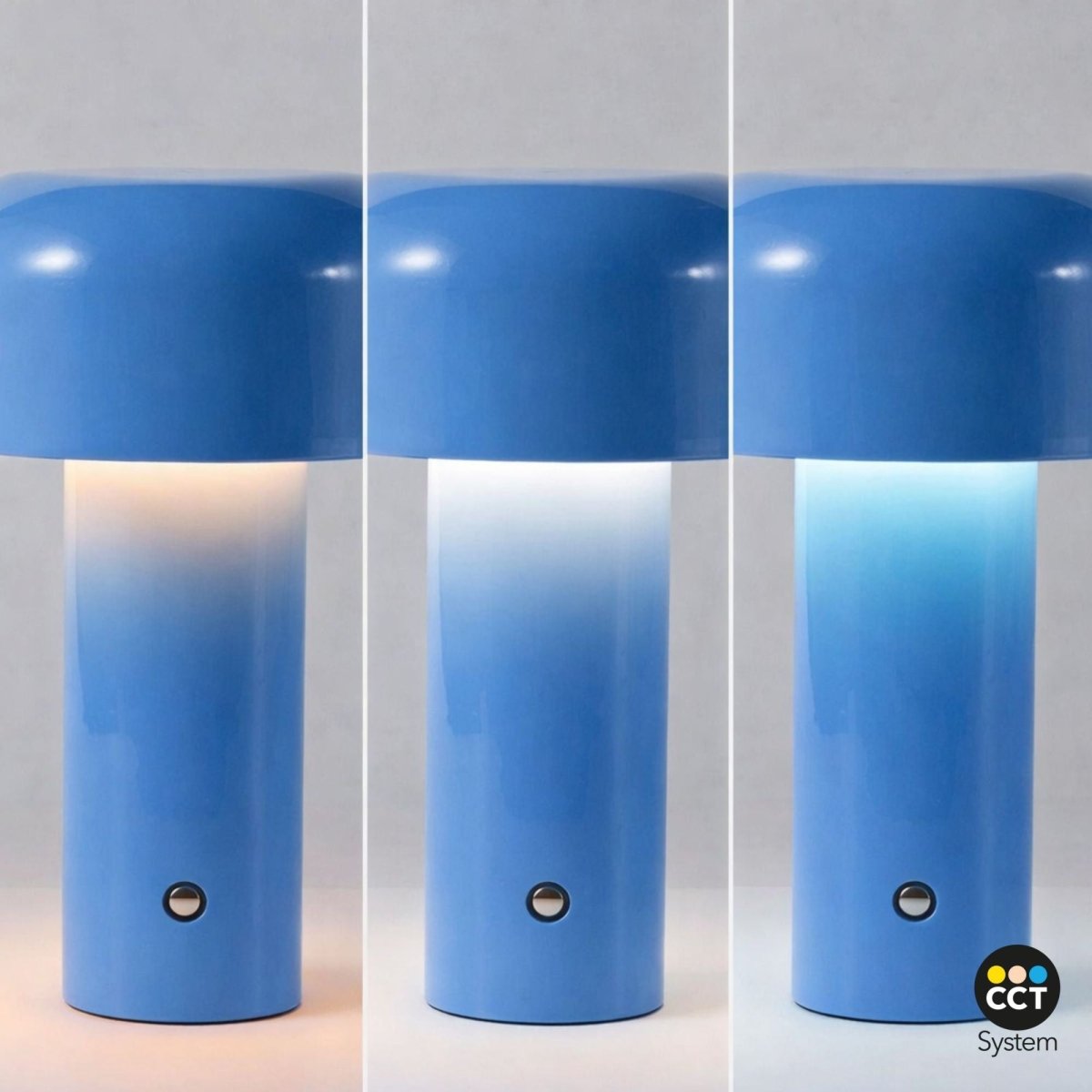 Lámpara de mesa LED CCT portátil - Táctil - Ø125 mm - Barcelona Led-Decoración