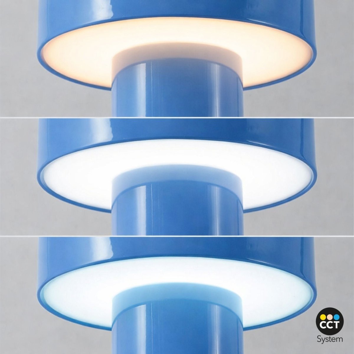 Lámpara de mesa LED CCT portátil - Táctil - Ø125 mm - Barcelona Led-Decoración
