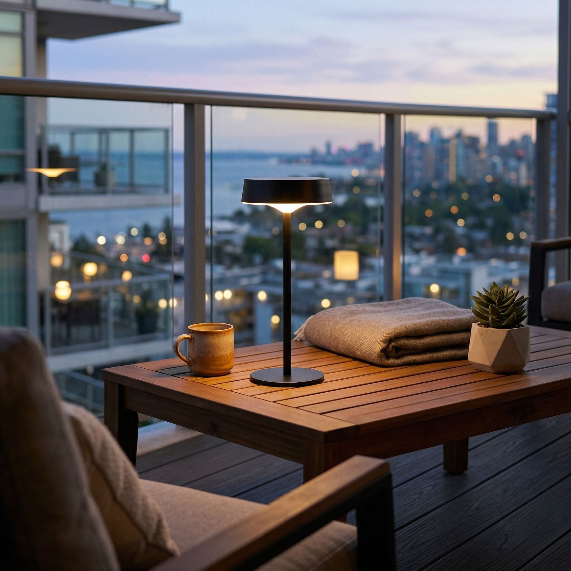 Lámpara de mesa solar LED CCT - Táctil - Recargable - Portátil (2)