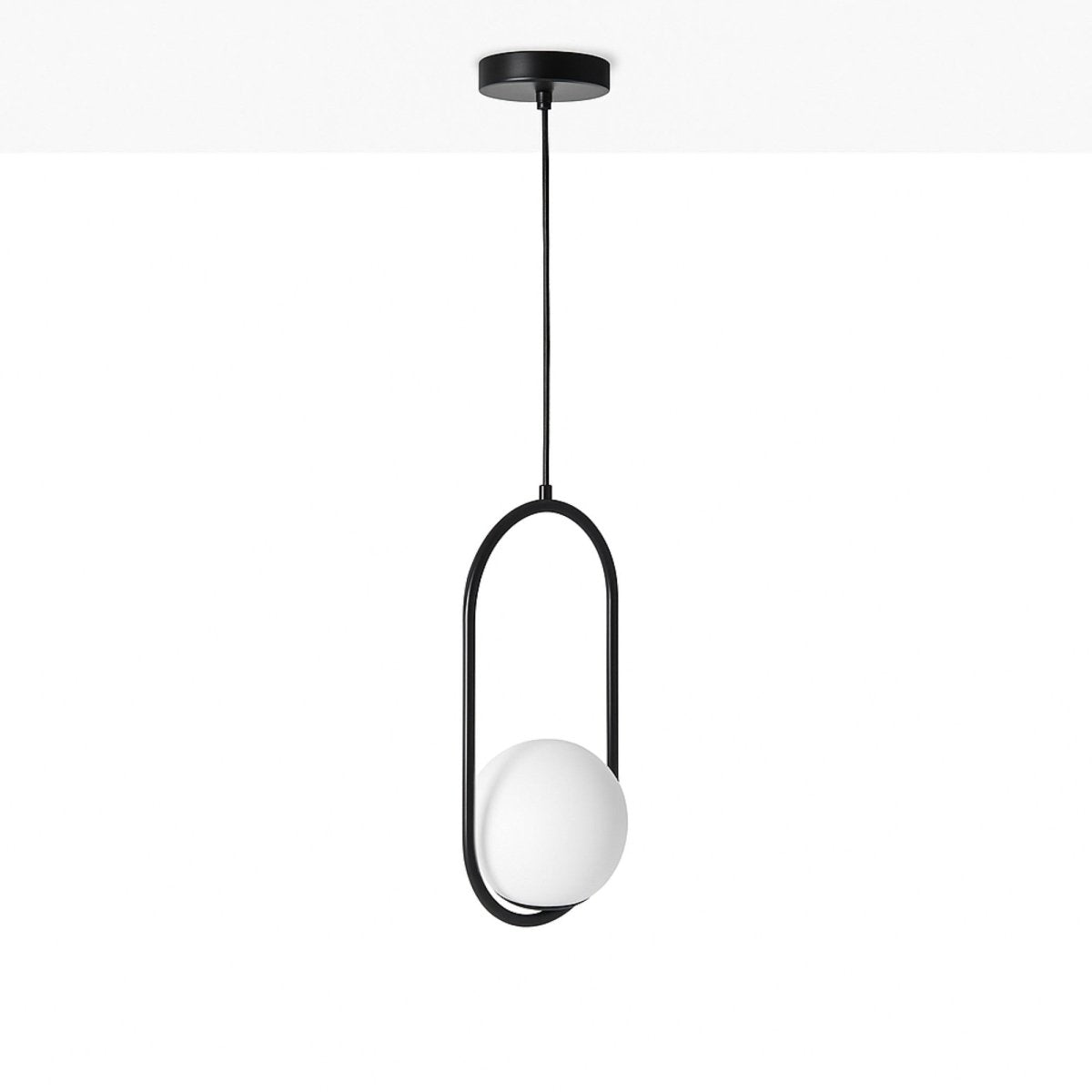 Lámpara colgante bola cristal "JOHN" - E27 - Ø 15cm (44)