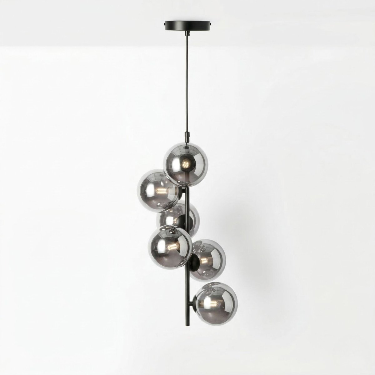 Lámpara colgante con esferas de cristal "ROMEE" - 6 x G9 - Barcelona Led-Decoración