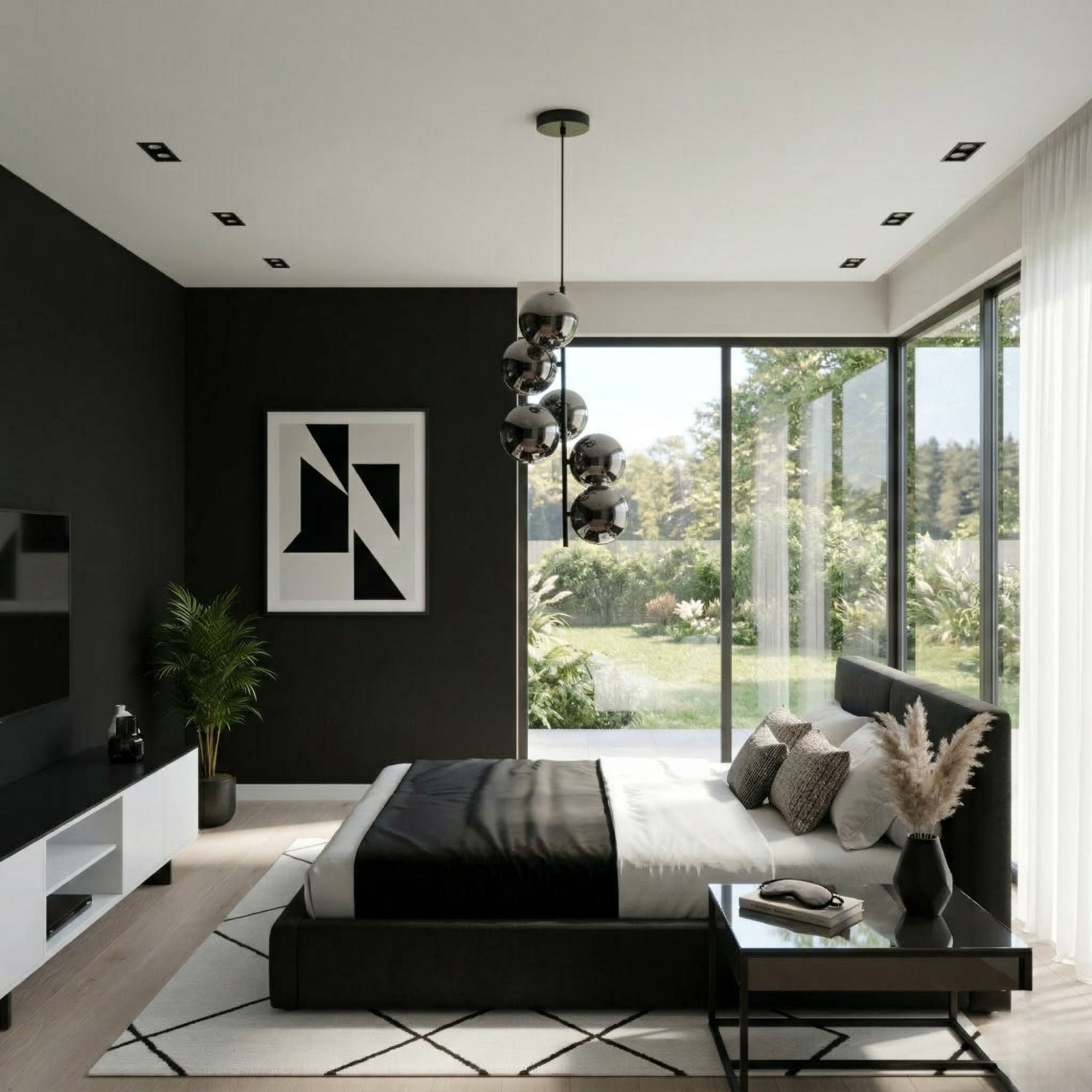 Lámpara colgante con esferas de cristal "ROMEE" - 6 x G9 (15)