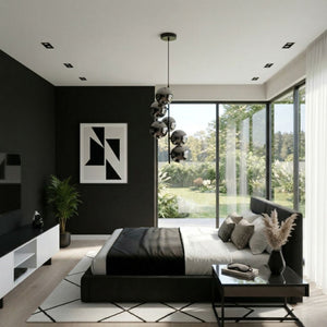 Lámpara colgante con esferas de cristal "ROMEE" - 6 x G9 (15)