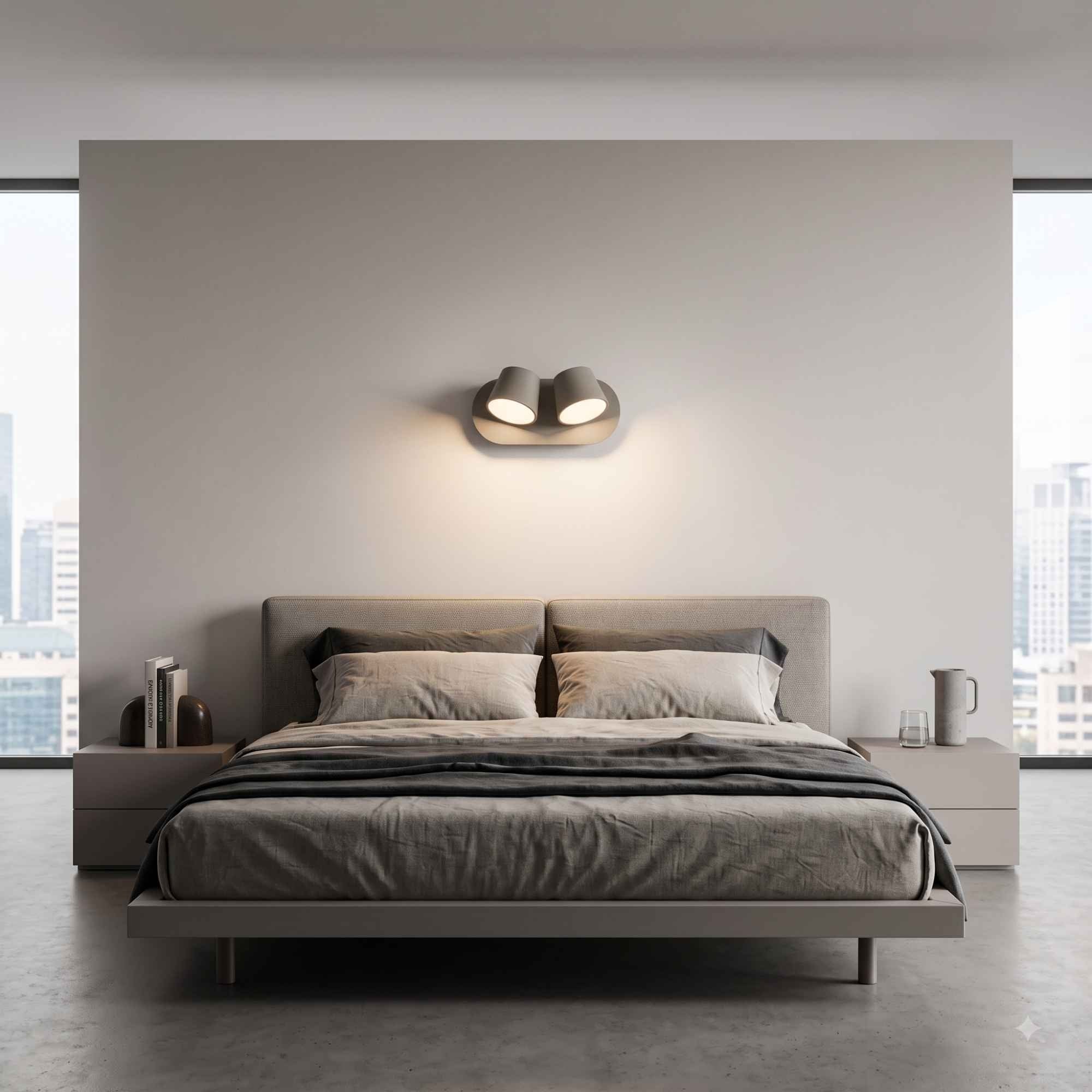 Aplique de pared LED doble "KOP-2" orientable 12W (17)