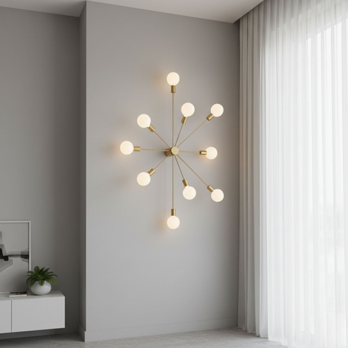 Lámpara de techo "ASTRA" - 10 luces - E27 - Barcelona Led-Decoración