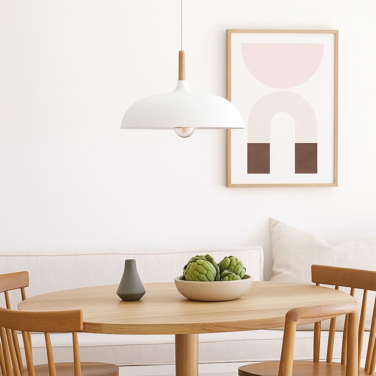 Lámpara colgante redonda "MELA" Moderna E27 - Barcelona Led-Decoración