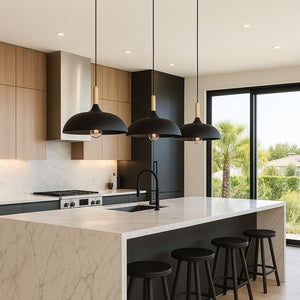 Lámpara colgante redonda "MELA" Moderna E27 (8)